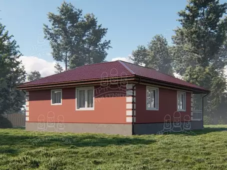 Дом из газобетона ДП38 - изображение 2